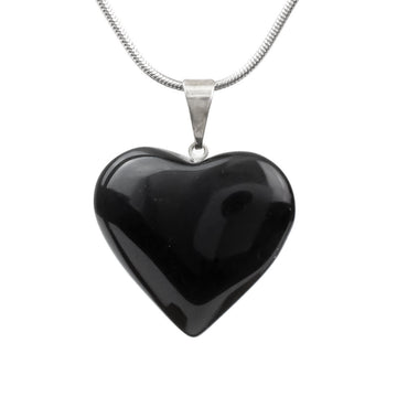 Obsidian Heart Pendant